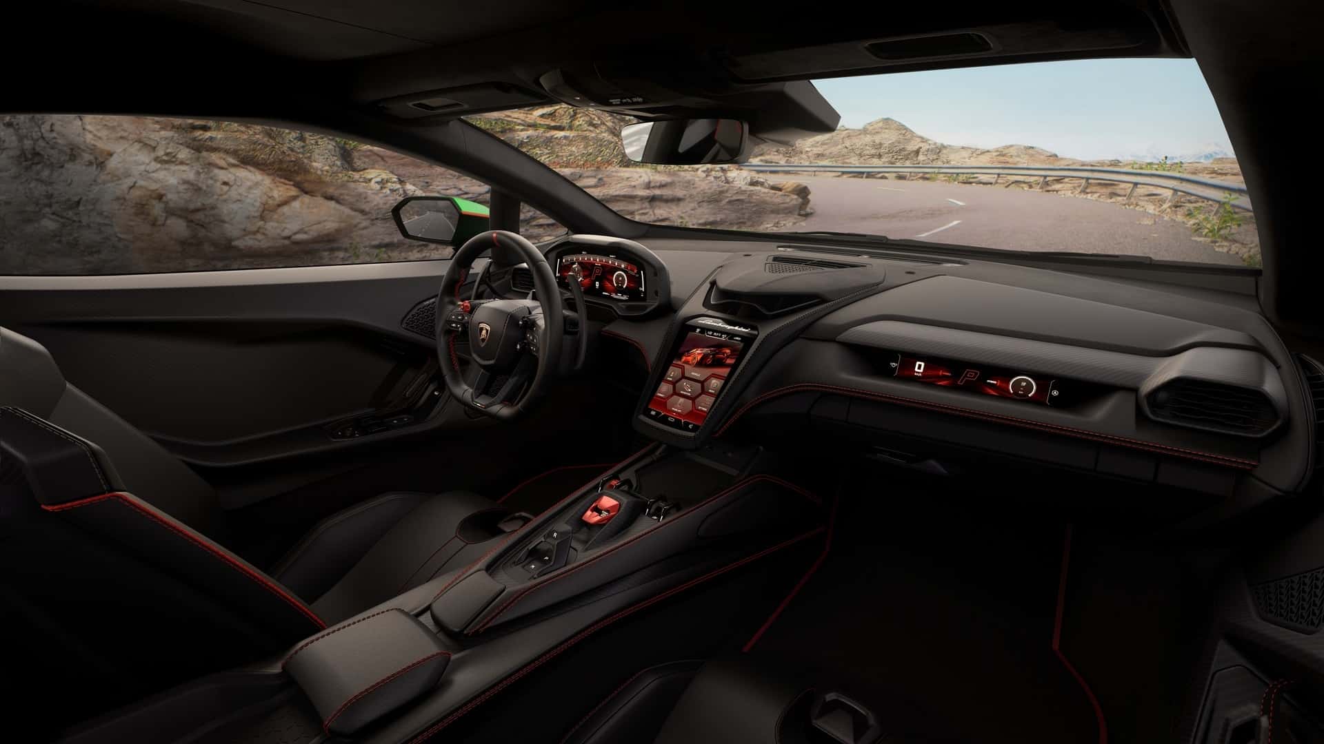 Interior Lamborghini Temerario lebih lega dibanding Huracan. 