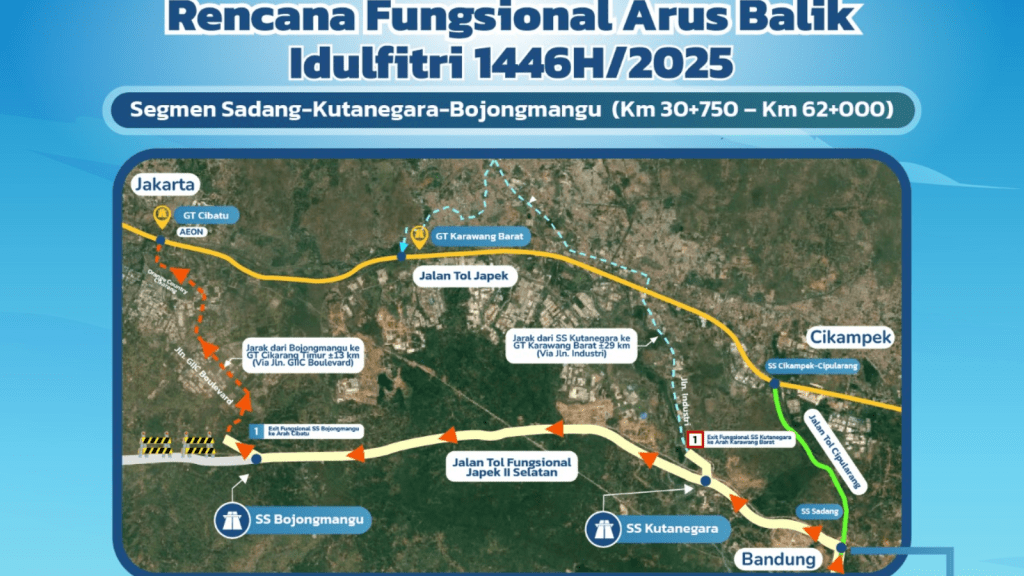 pengalihan arus balik via Tol Cisumdawu