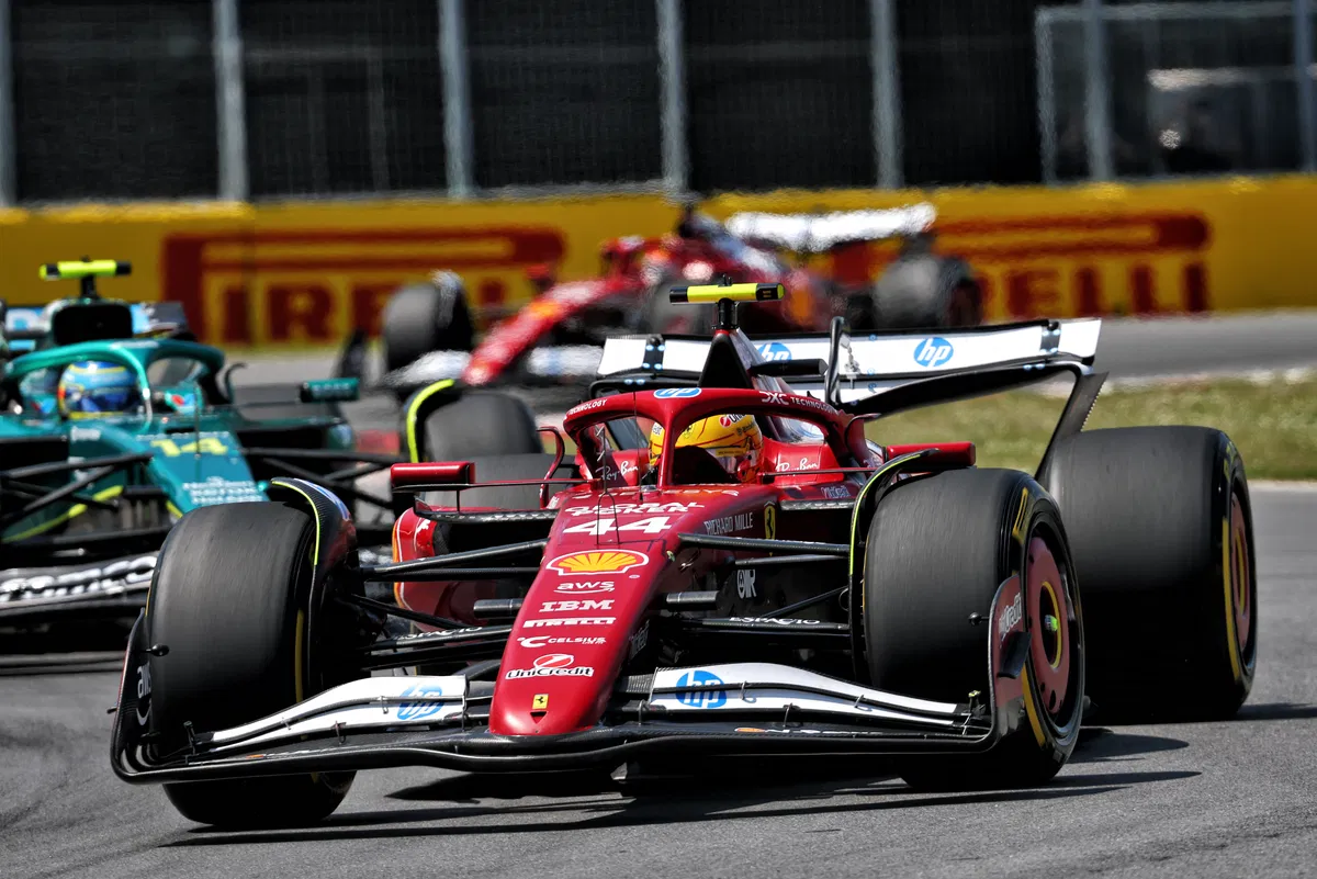 Lewis Hamilton di F1 Kanada 2025.
