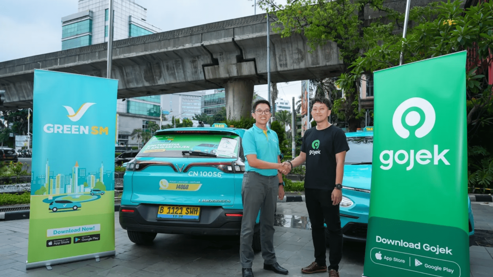 XanhSM bisa via aplikasi Gojek