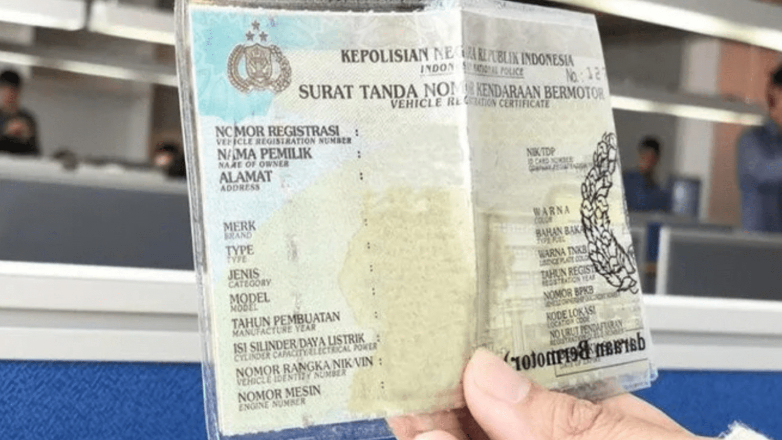cara urus stnk hilang bukan atas nama sendiri
