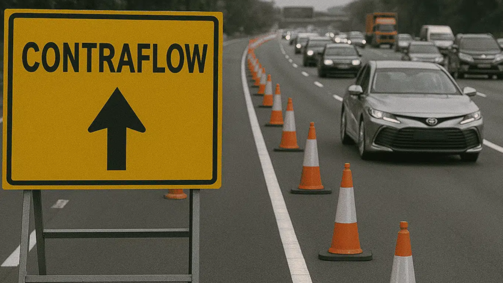contraflow di kalimalang