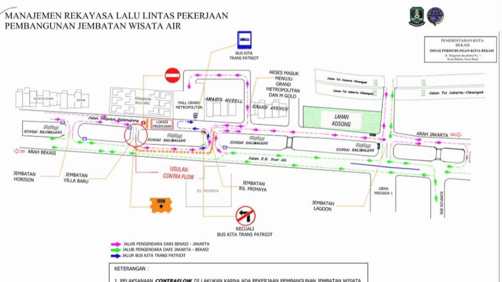 contraflow di kalimalang