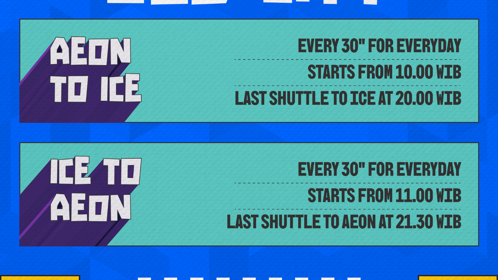 lokasi shuttle bus gjaw 2025