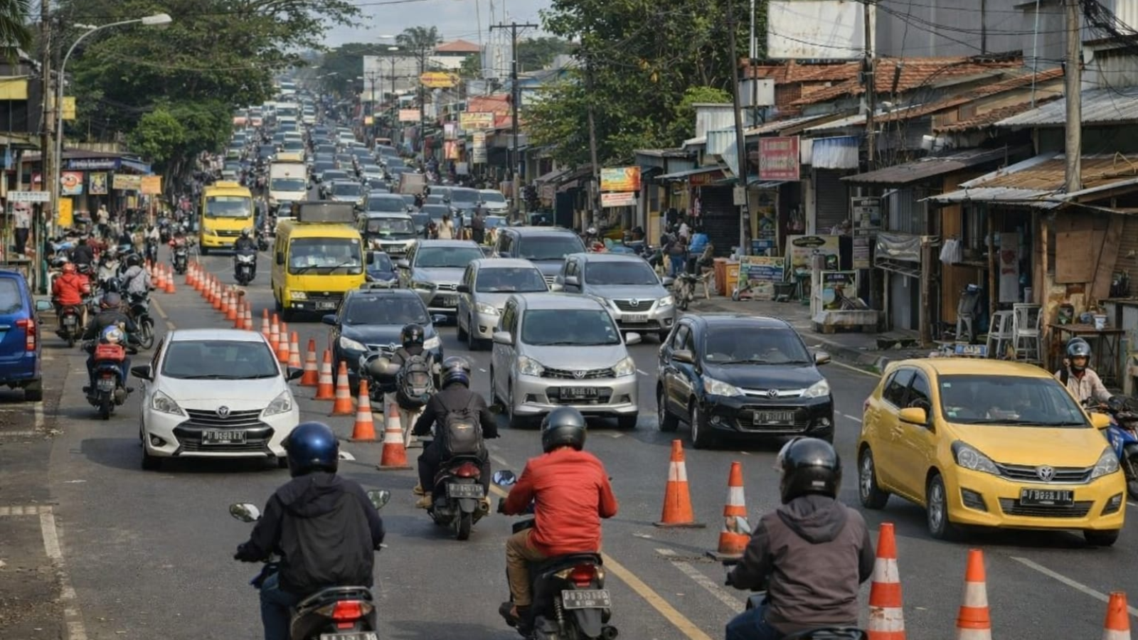 lokasi rawan macet jalur selatan