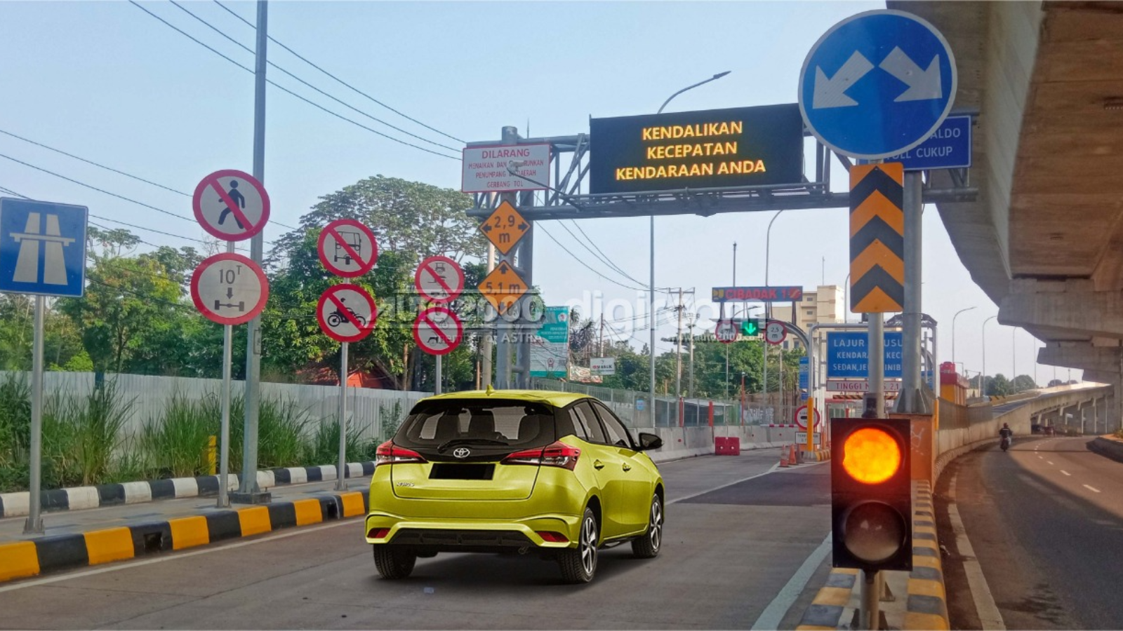 titik gerbang Tol ganjil genap